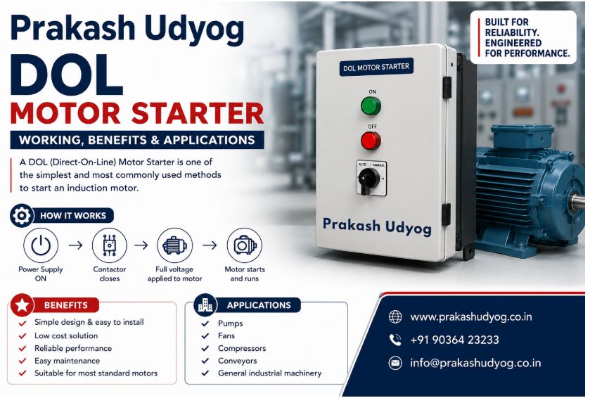 DOL motor starter manufacturers and motor control products in India